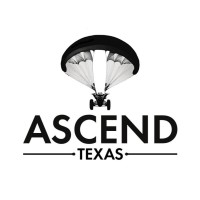 ASCEND Texas logo: a paraglider wing above the team name