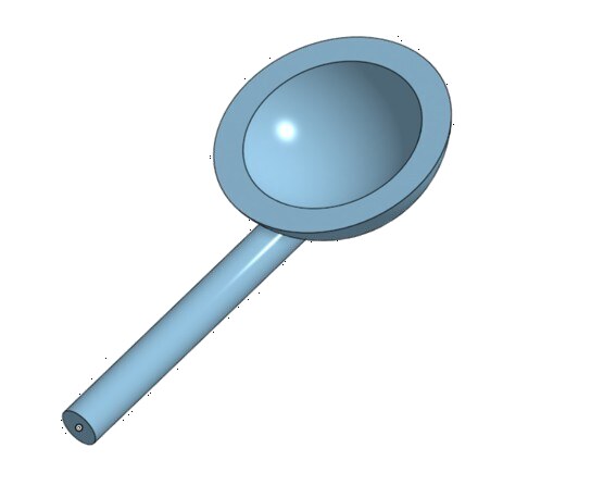CAD model of the final cup-shaped end-effector design
